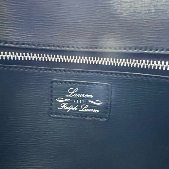 Ralph Lauren Saffiano Leather Satchel with crossbody strap - Picture 11 of 14